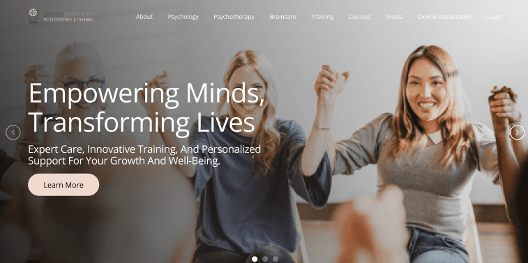 Brainstation — Education & Mental Wellness Platform screenshot