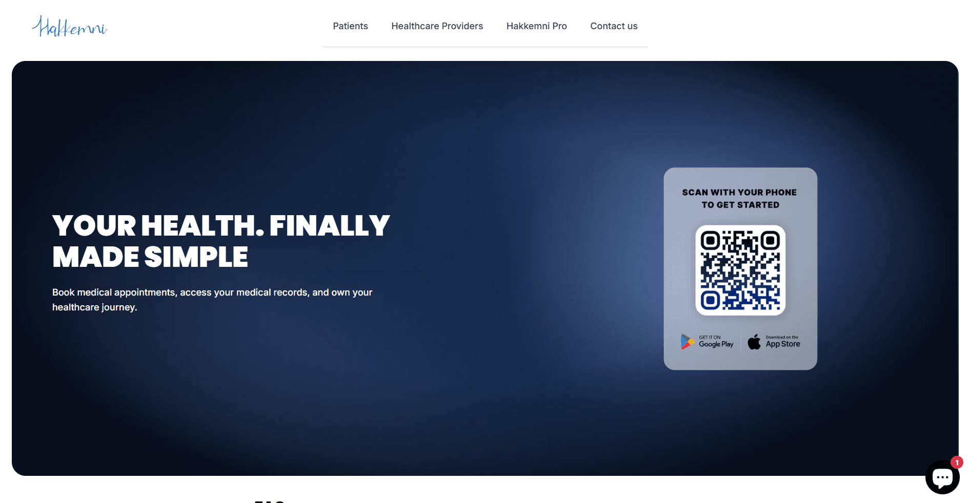 Hakkemni — Healthcare Appointment Platform screenshot