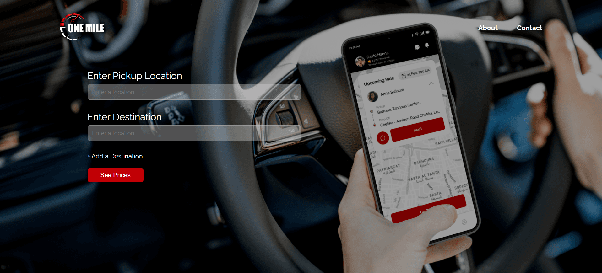 One Mile — Delivery Operations Dashboard screenshot