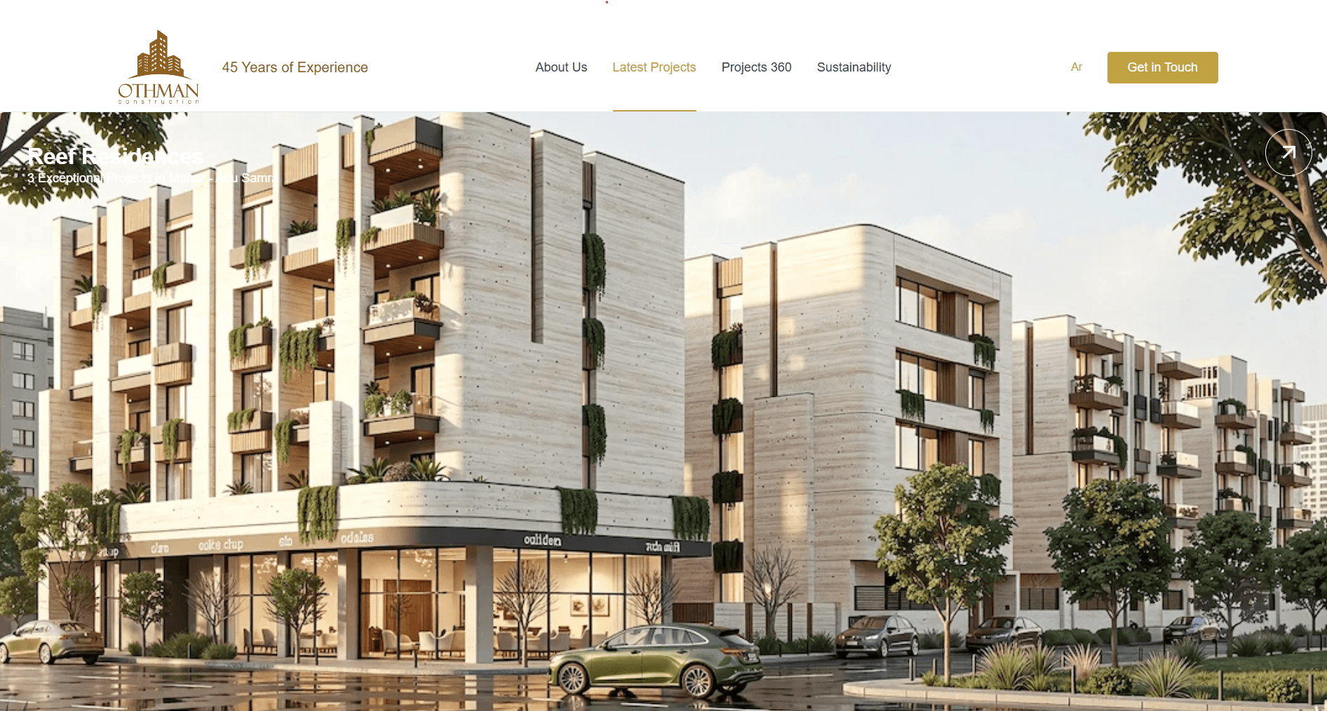 Othman Constructions — Portfolio Website screenshot